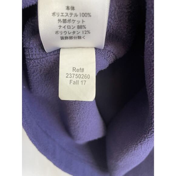 Eddie Bauer XS Fleece 1/4 Zip Pullover Shirt Navy First Ascent Sleeve Pocket - Picture 9 of 10